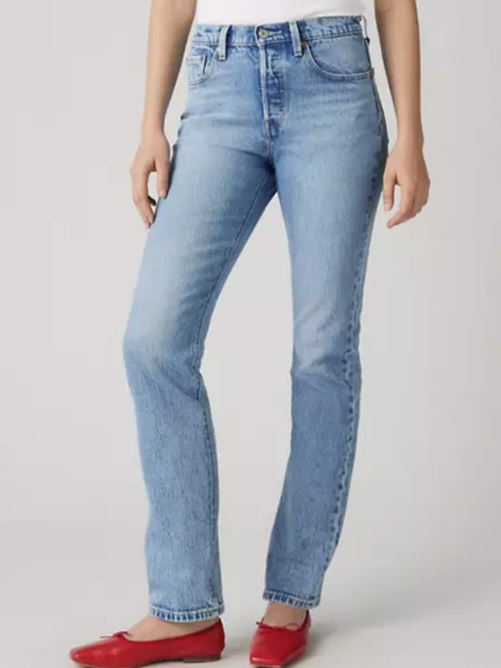 Levi's Light Blue Straight Leg Jeans
